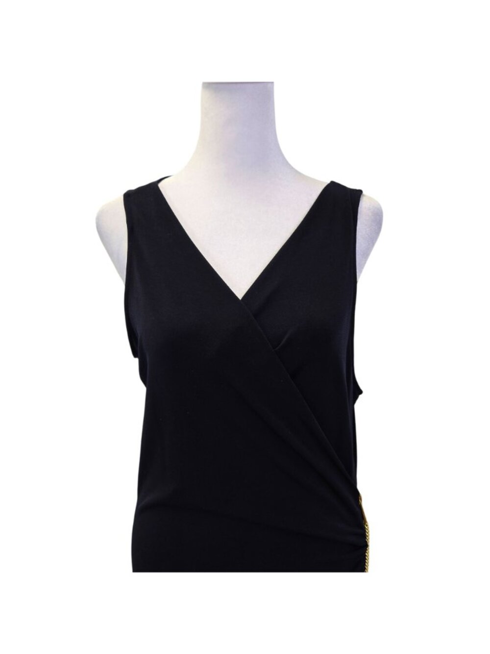 Michael Michael Kors Jersey Size Zip Asymmetrical Midi Dress Size Large - Picture 4 of 6